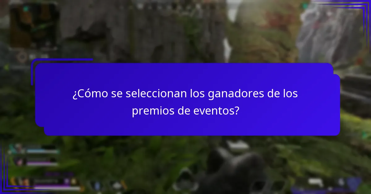 ¿Qué tipos de premios están disponibles en los eventos?