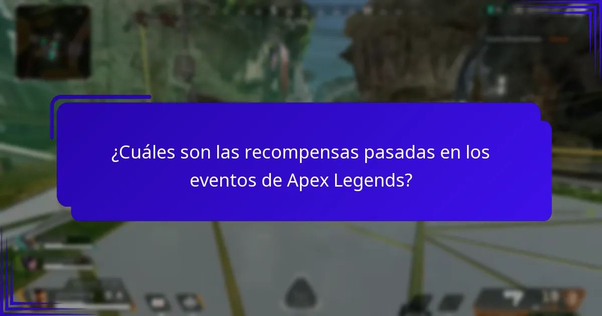 ¿Cuáles son los artículos notables de eventos pasados de Apex Legends?