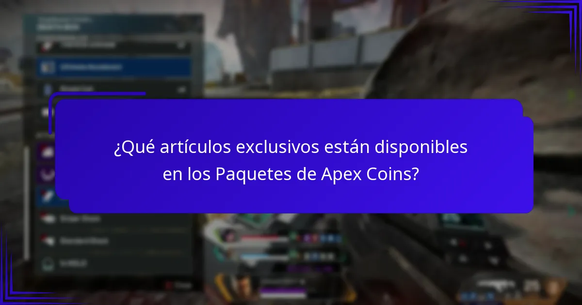¿Cuáles son las opciones de precios para los Paquetes de Apex Coins?